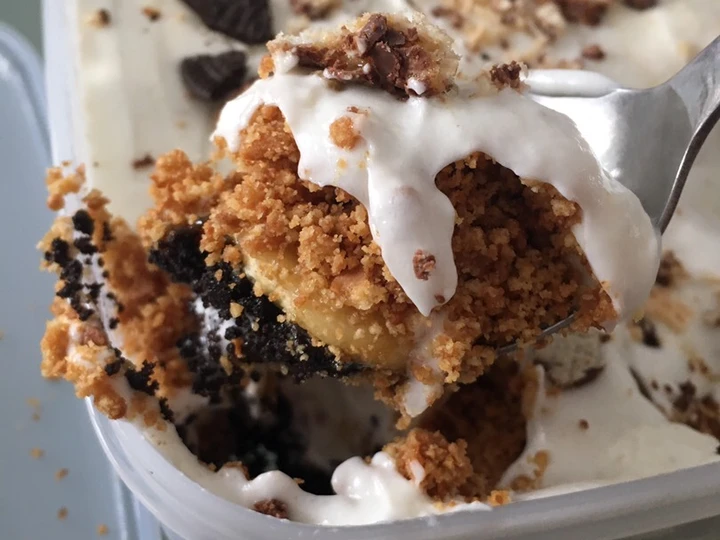 Cara Sederhana Menyiapkan Resep  Banoffee Pie Oreo Marie yang Lezat Sekali, Enak Banget