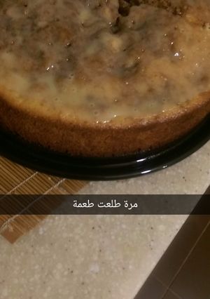 صورة لوصفة كيكة التفاح بالقرفة