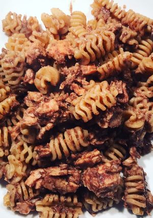 Foto di Pasta integrale con tonno e paté