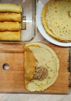 Фото Блинчики с мясом.