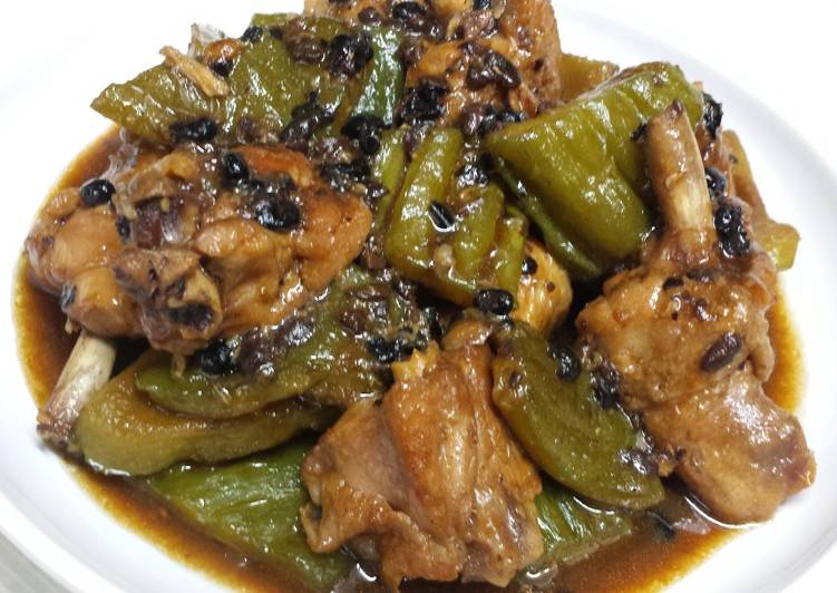 Ayam + pare bumbu fermentasi kedelai hitam