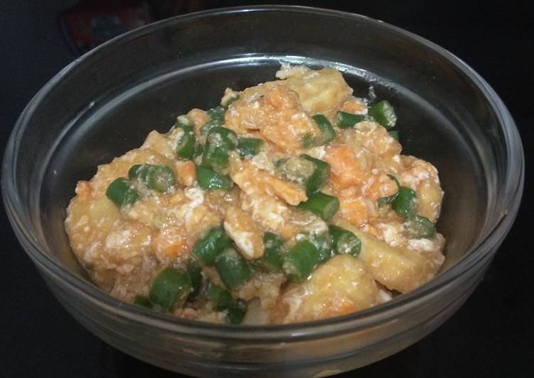 Tahu telur kacang panjang