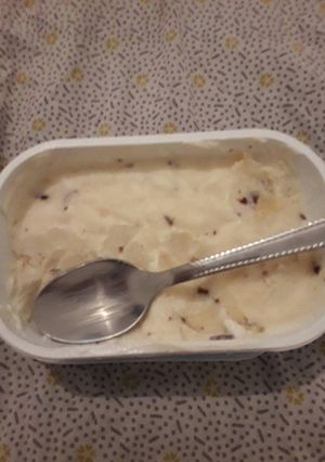 Una foto de Helado de yogurt y queso Sin Gluten
