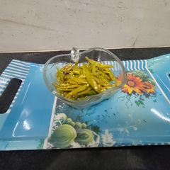 A picture of Rai wali hari mirch ka achar.