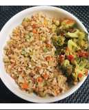 Arroz oriental sin carne