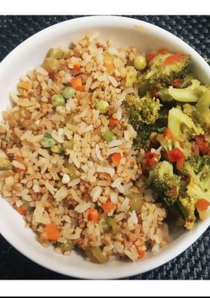 Una foto de Arroz oriental sin carne