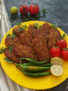 عکسی از دستور کتلت گوشت با آرد نخودچی