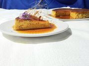 Una foto de flan de queso philadelphia sin horno