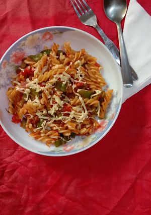 ইতালিয়ান ভেজ পাস্তা (Italian veg pasta recipe in Bengali) রেসিপির প্রধান ছবি
