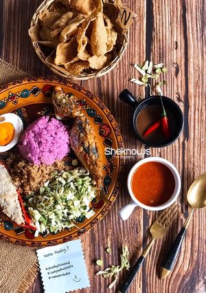 Gambar Nasi Kerabu Ungu #phopbylinimohd