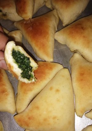 صورة لوصفة سمبوسك السبانخ