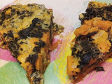 Tortilla de calabaza y hojas de remolacha