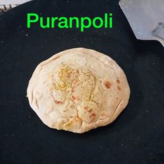 A picture of Puranpoli. Maharashtrian sweet dish.