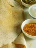 Nutritious dosa made with pearled kodo millet flour and teff flour