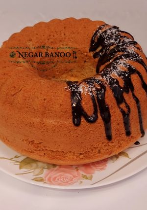 عکسی از دستور کیک گردویی زعفرانی😋