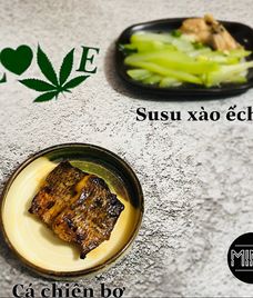 ếch chiên bơ cho bé