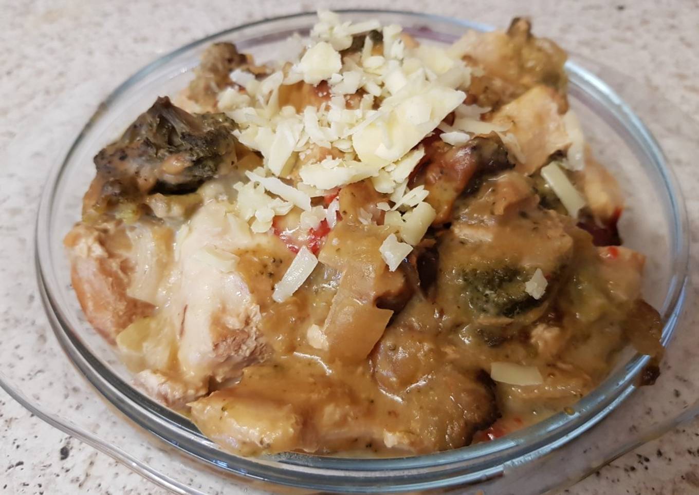 My Slow Cheesey Chicken and Broccoli bake