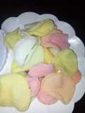 Colored prawn crackers
