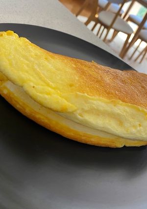 صورة لوصفة طبخ البيض الاسفنجي بالصور 😋 مكون واحد فقط