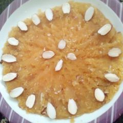 A picture of Suji ka Dane dar halwa.
