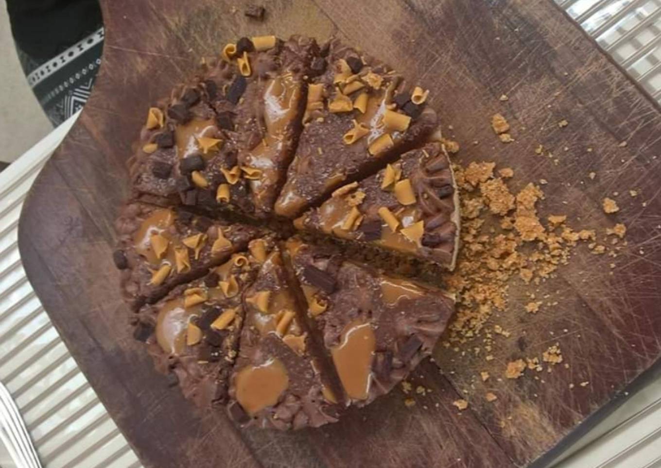 Chocolate peanut butter cheese cake