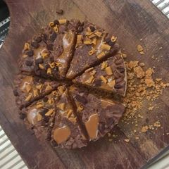 A picture of Chocolate peanut butter cheese cake.