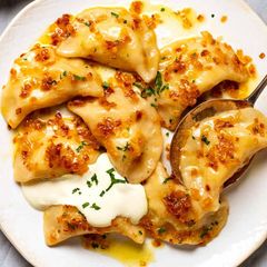 A picture of Pierogi - Potato & Cheese.