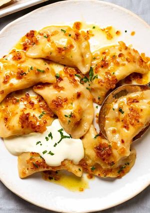 A picture of Pierogi - Potato & Cheese.