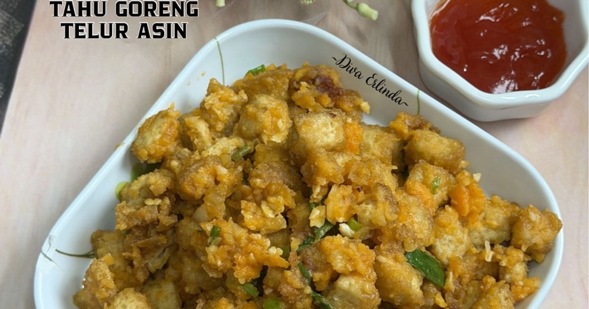 Tahu Goreng Telur Asin