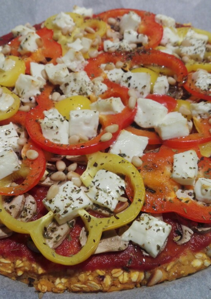 Una foto de Pizza con base de boniato