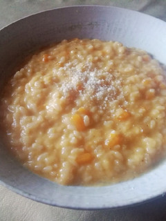 Una foto de Risotto de calabaza al brandy