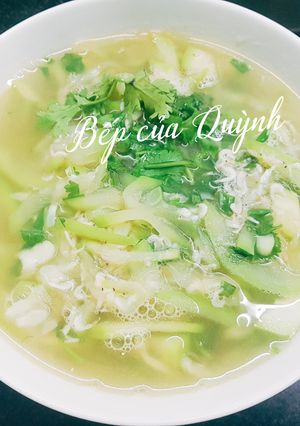 Hình của món Canh bầu nấu tép.