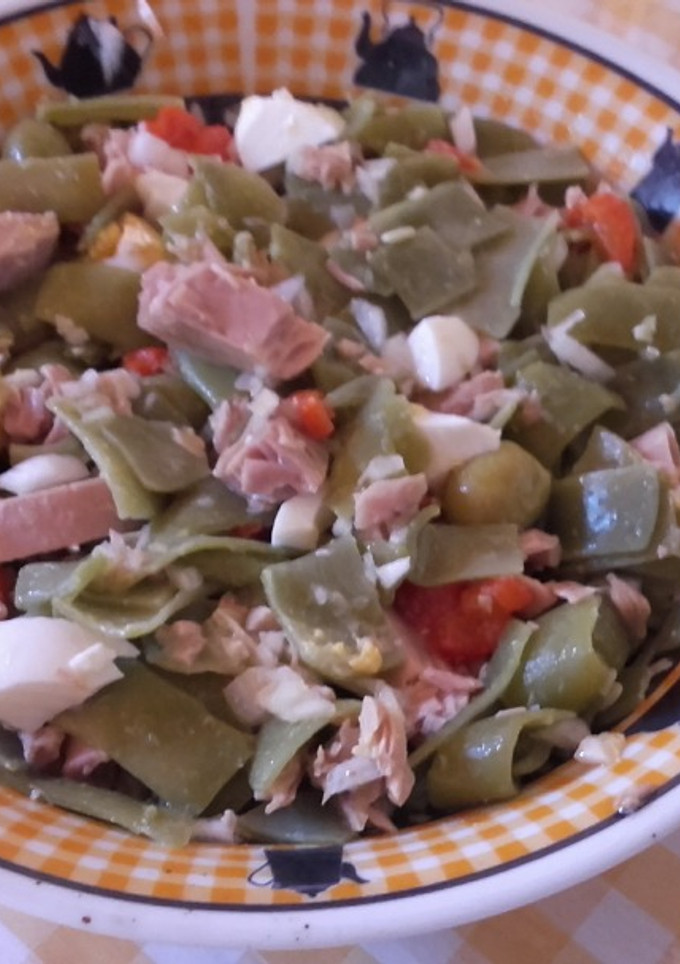 Una foto de Ensalada de judías verdes