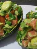 Avocado salad in an avocado!