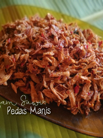 Resep Ayam Suwir Pedas Manis Anti Gagal