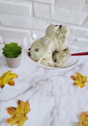 Banana ice cream ainihin hoton girkin
