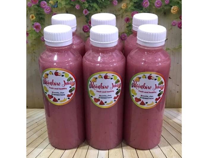 Langkah Mudah untuk Membuat Diet Juice Persimmon Purple Cabbage Jicama Pear Kiwi yang Menggugah Selera