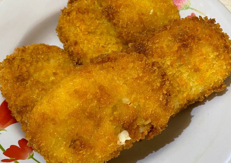 Resep Cheese Croquette (Kroket;Korokke)(Perkedel Jepang wkwkwk) yang Enak