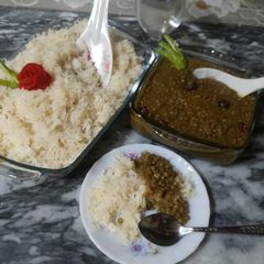 Luxury daal chawal😋 A picture of Luxury daal chawal😋.