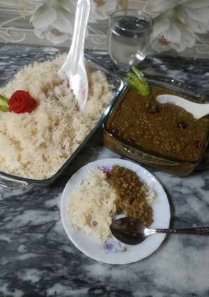 A picture of Luxury daal chawal😋.