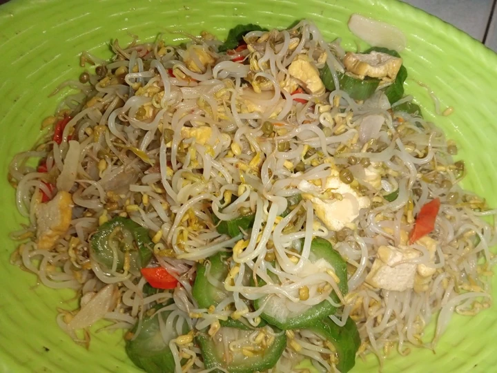Langkah Mudah untuk Membikin Resep Tumis kecambah,gambas,,Tahu yang Bisa Manjain Lidah Anti Ribet, Bisa Manjain Lidah