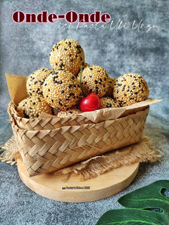 Foto resep 284. Onde-Onde isi Pasta Ubi Ungu