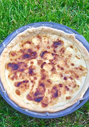 Une photo de Tarte fermière chèvre-miel