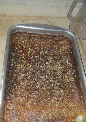 صورة لوصفة بسبوسه طريه وطعمه بدون بيض