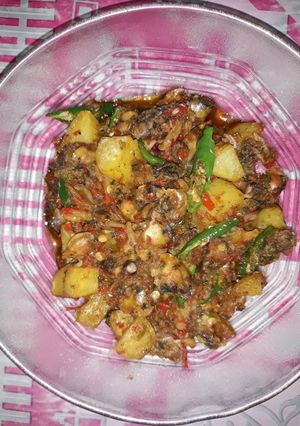 Foto resep Kerang sambel campur kentang