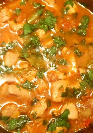 A picture of Chicken Ginger Curry😍🍗🍜.