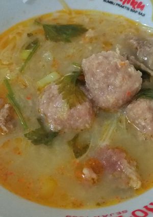 Foto resep Bakso kuah pedas segar
