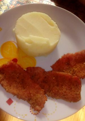 Sült karaj, burgonyapürével recept fotója