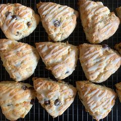 Orange & Dark Chocolate Scones A picture of Orange & Dark Chocolate Scones.