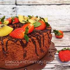 A picture of Chocolate Chiffon Cake.